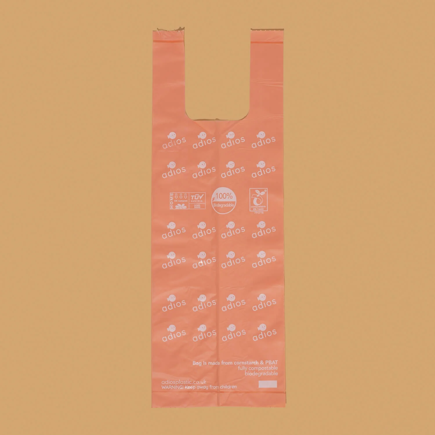 4 rolls in Pink (60 bags) - Handle on a roll (12 x 7") - Image 3