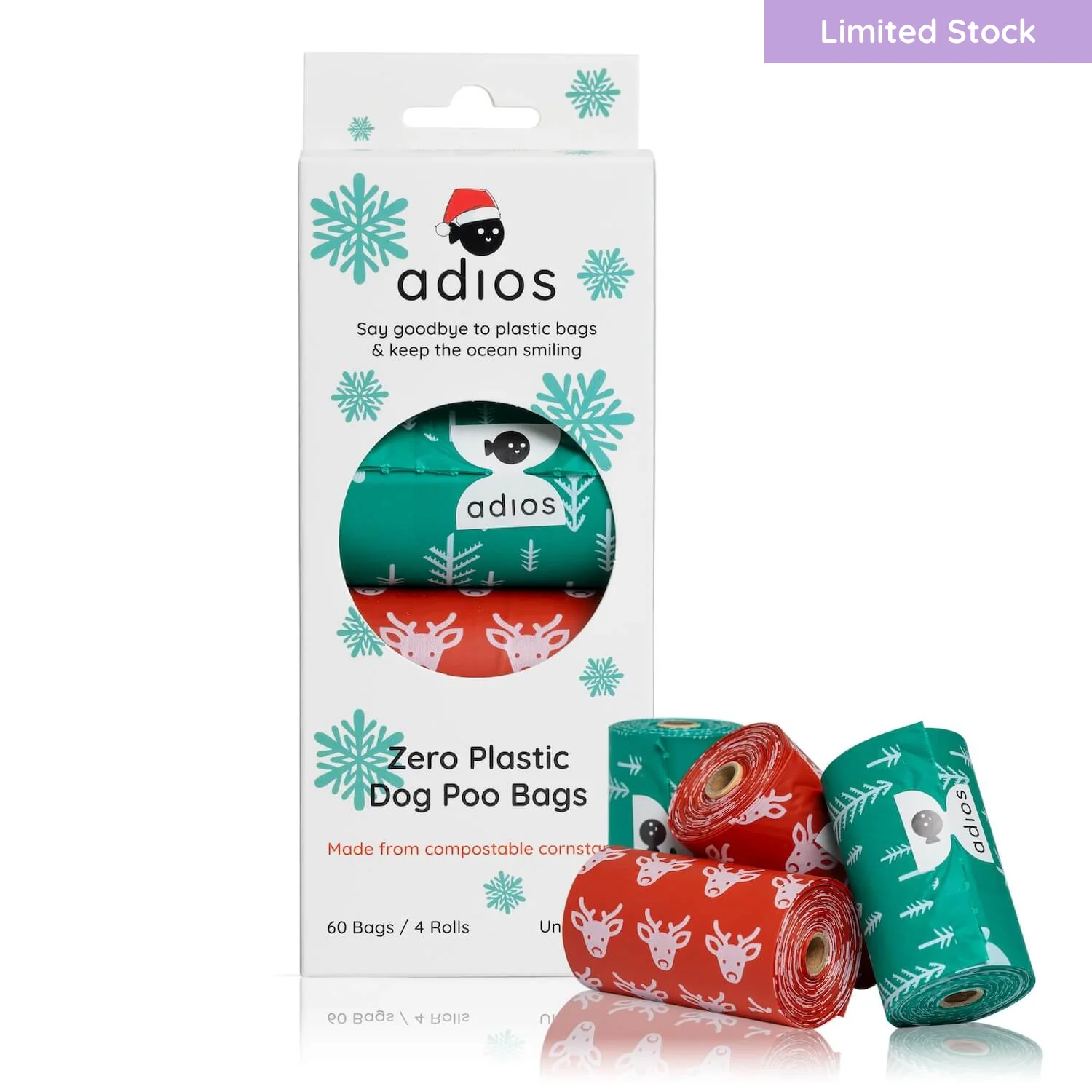 🎄 Adios Plastic Christmas - 4 Rolls – 60 Bags - Image 3