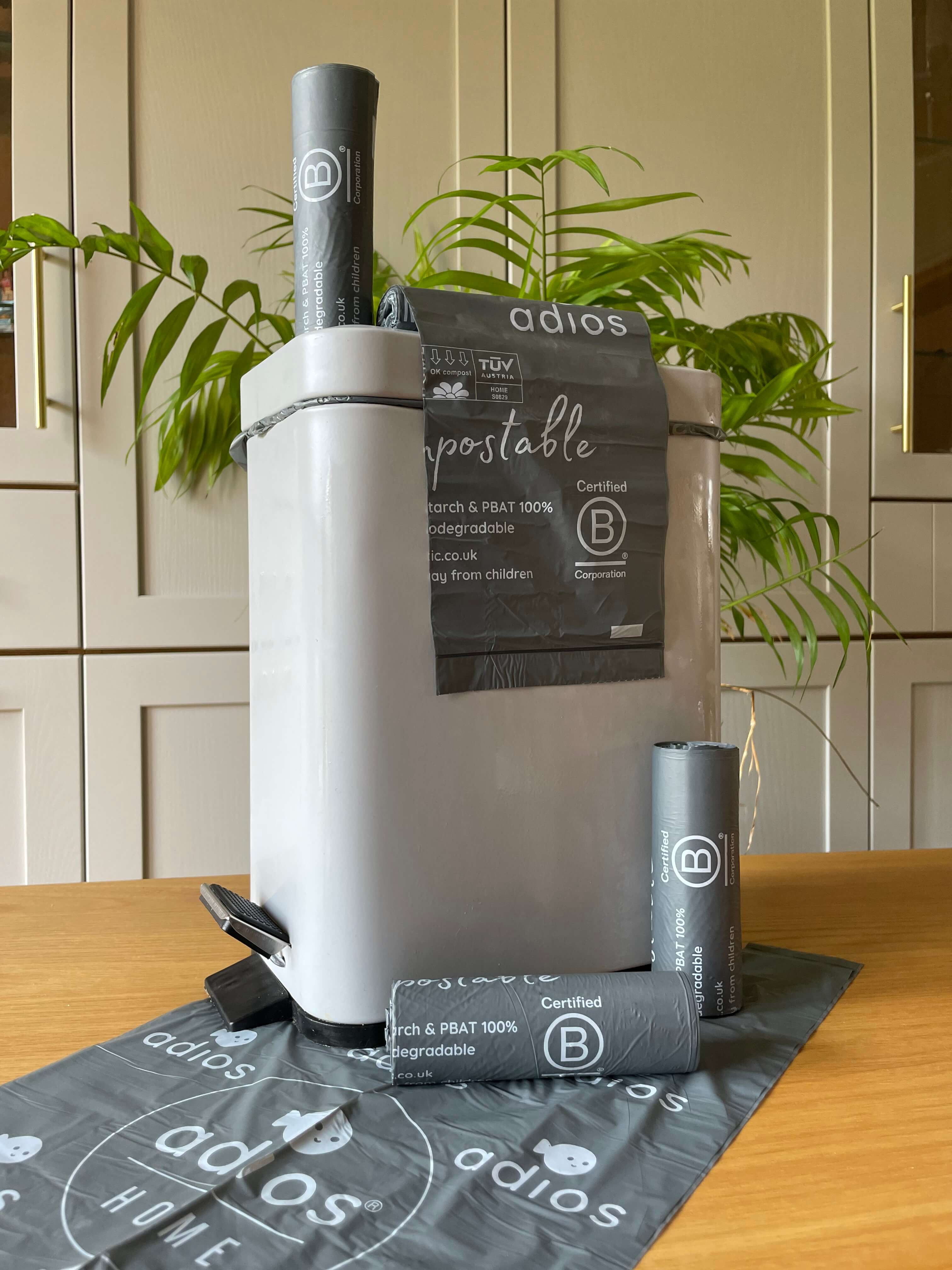 🛍️ Compostable Bin Liners with Handles – 30L - Roll of 20 bags 🌿 - Image 3