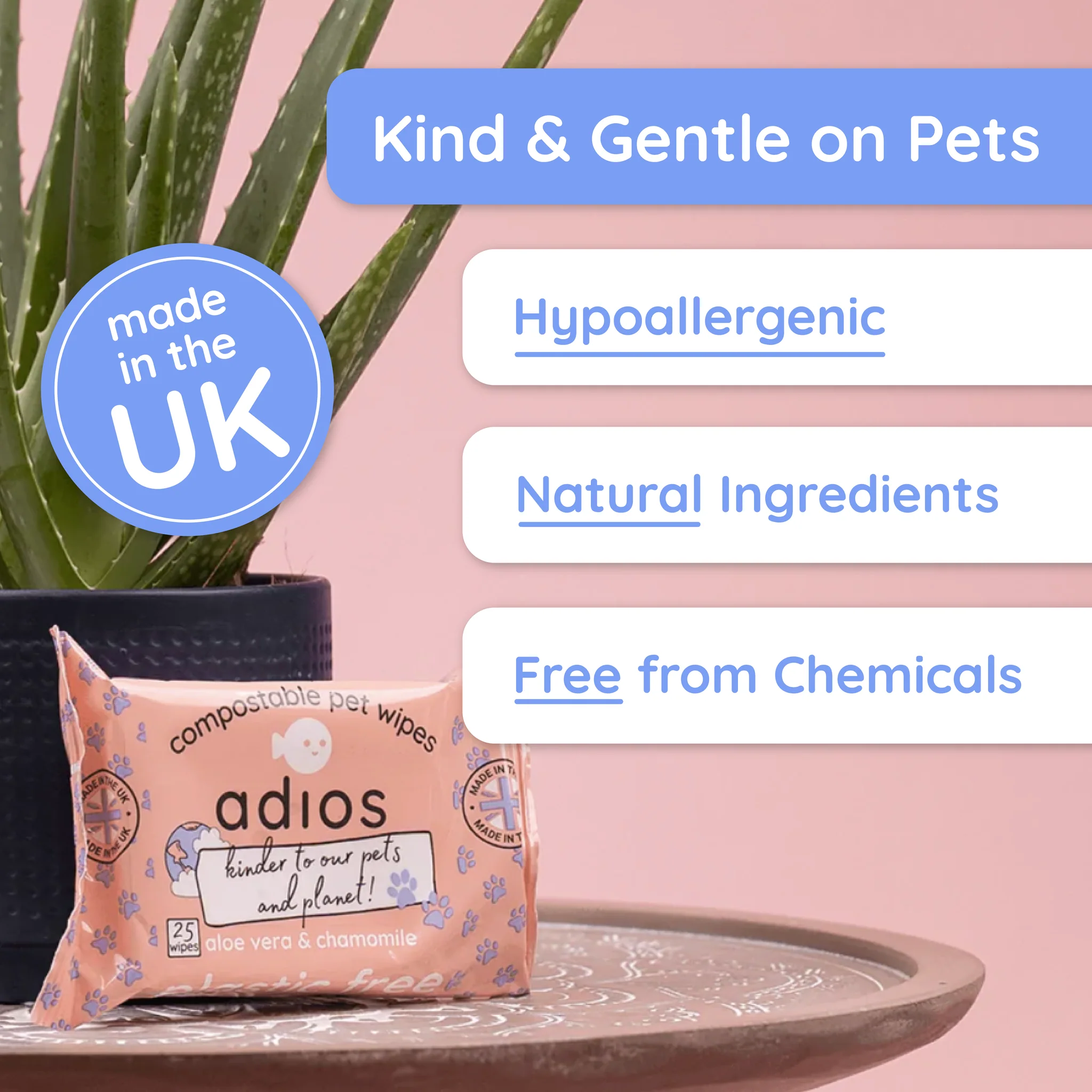Compostable Pet Wipes 25pk - Image 4