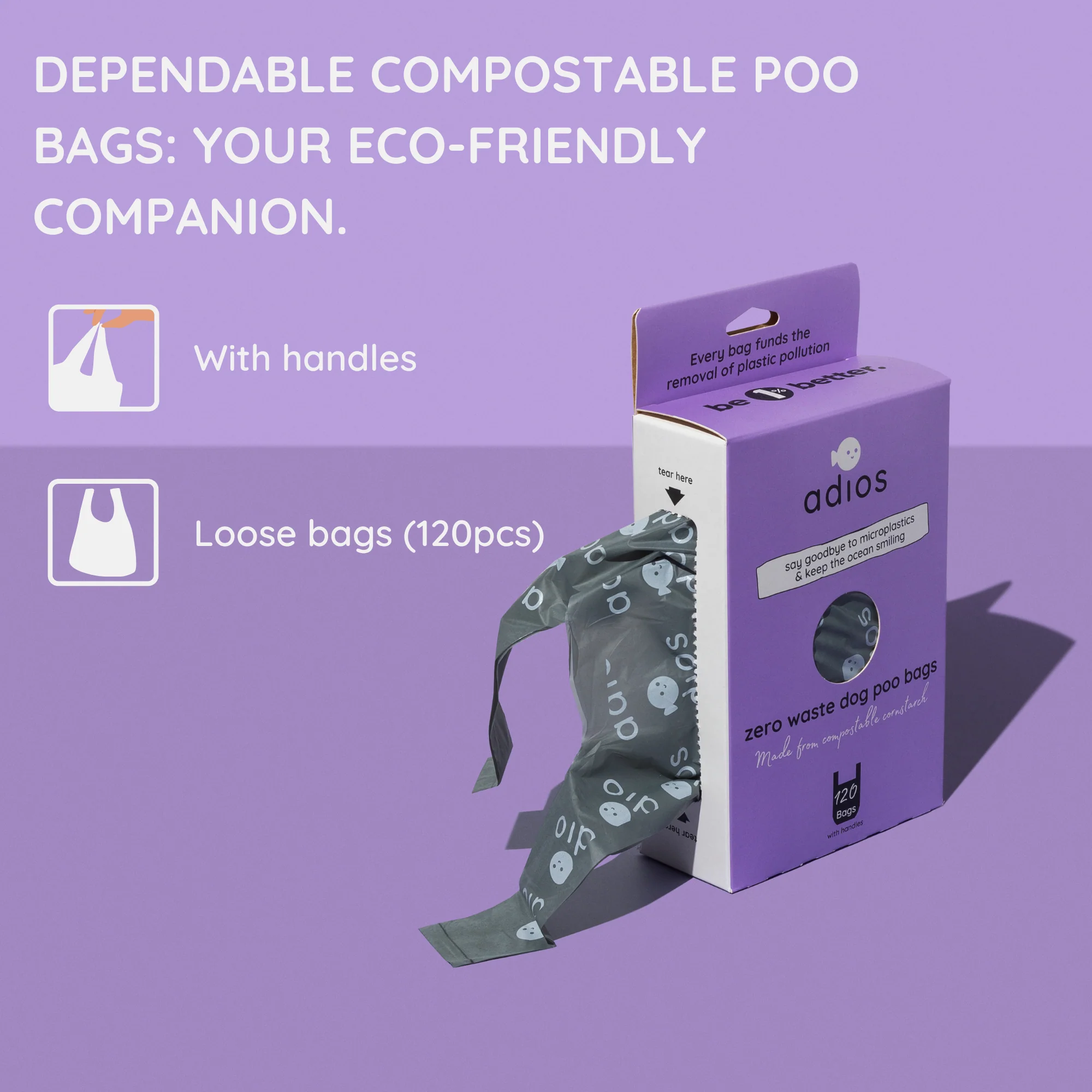 Large handled bags - 120pcs - "Loose" - Grey - Image 5