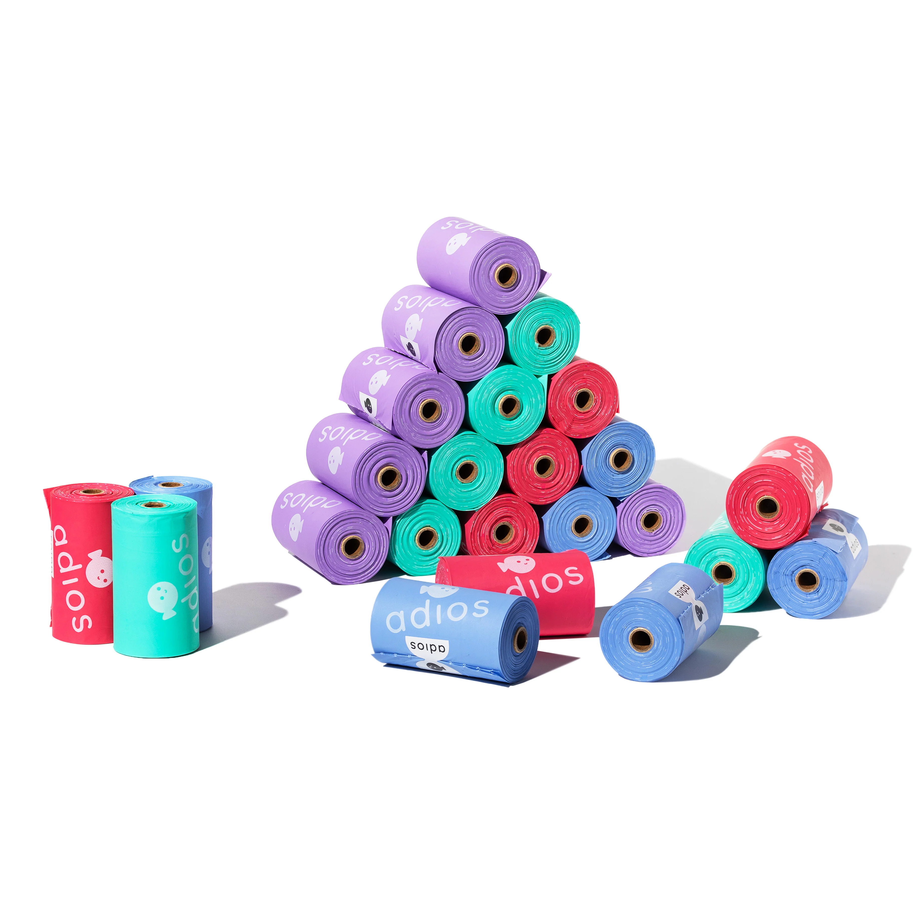 24 rolls in Rainbow (360 bags) - Non Handle - Image 3